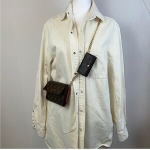 COPY - Retail $285 12 Storeez Long Crean Neutral Shacket